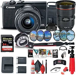 Canon EOS M100 Mirrorless Camera Kit 15-45mm (Renewed)
