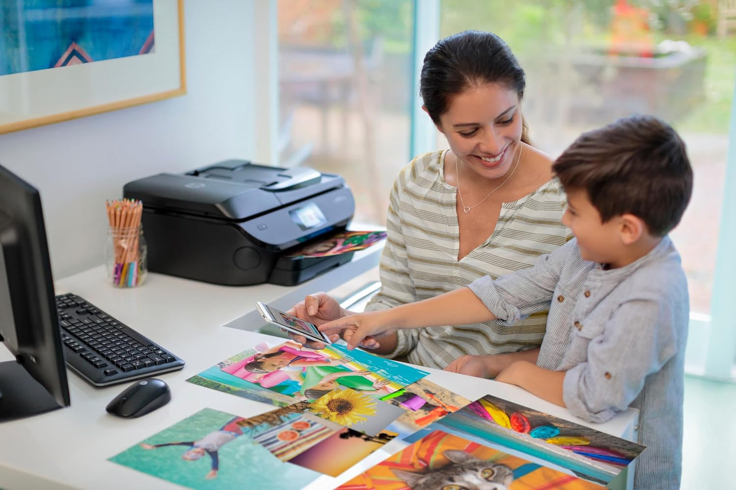 HP ENVY 7855 Photo All-in-One Wireless Printer Alexa