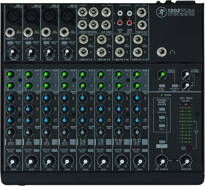 Mackie 1202VLZ4 12-Channel Compact Audio Mixer — main product image