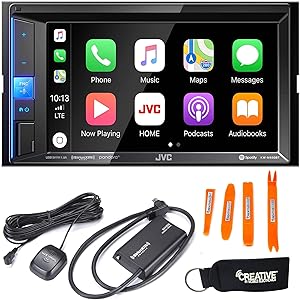 JVC KW-M650BT CarPlay Receiver with SiriusXM Tuner — main product image