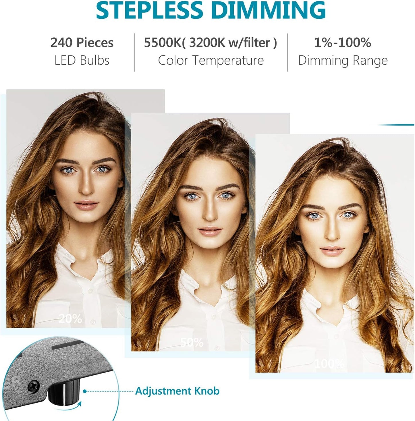 Neewer 10097703 18" LED Ring Light Kit with Stand