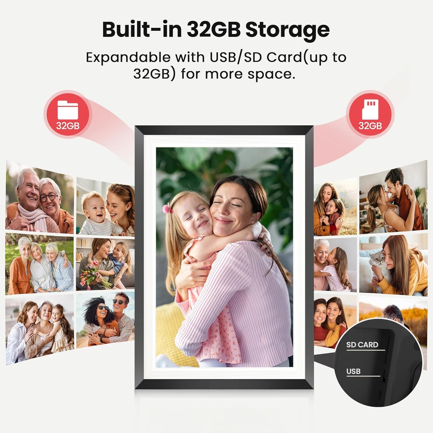 RCA 114KZ 10.1" WiFi Digital Picture Frame - 32GB Touchscreen