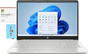 HP 15-dw1053dx Laptop: Celeron N4120, 32GB RAM, 1TB SSD, Win 11 Pro — main product image
