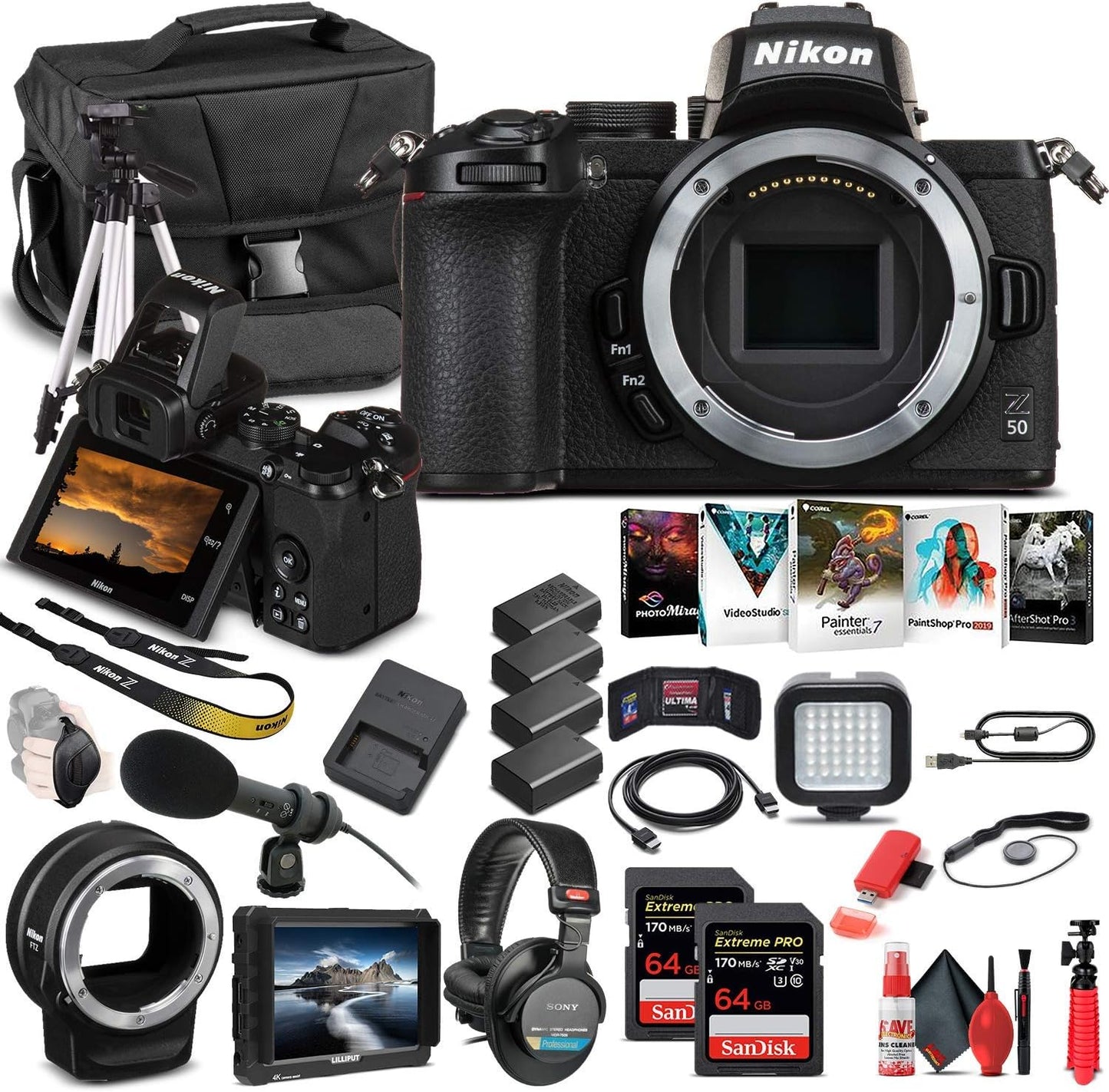 Nikon Z 50 Mirrorless Camera Bundle - Renewed
