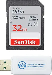 SanDisk SDSDUNC-032G 32GB Ultra SDHC Card Reader Bundle