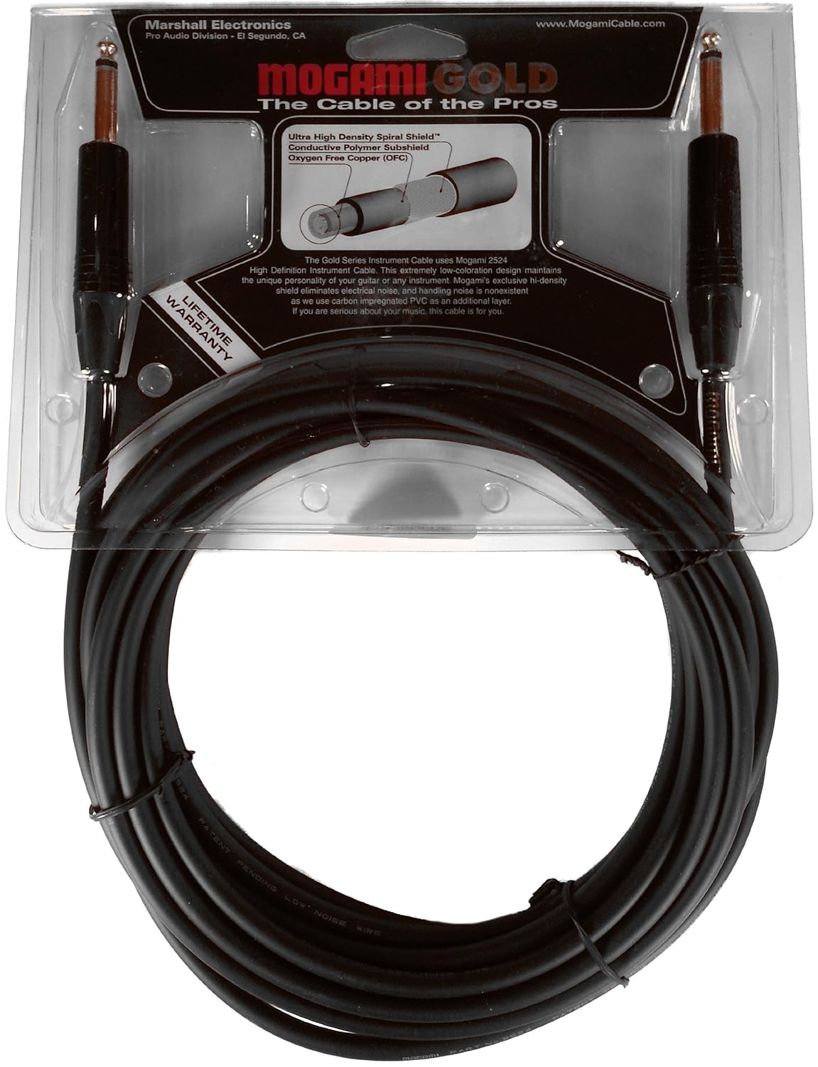 Mogami GOLD INSTRUMENT-18 Guitar Instrument Cable 18ft