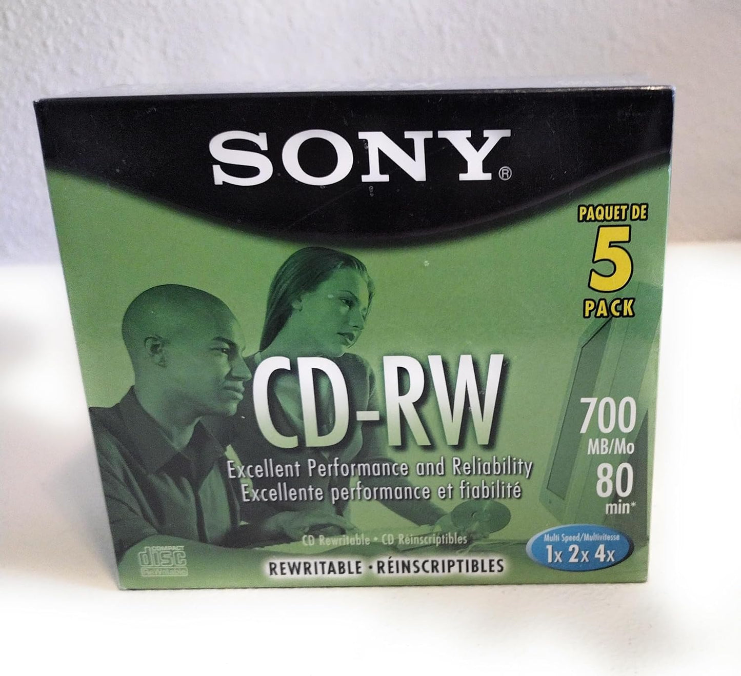 Sony 5CDRW700L CD-RW 80 5-Pack Rewritable Discs