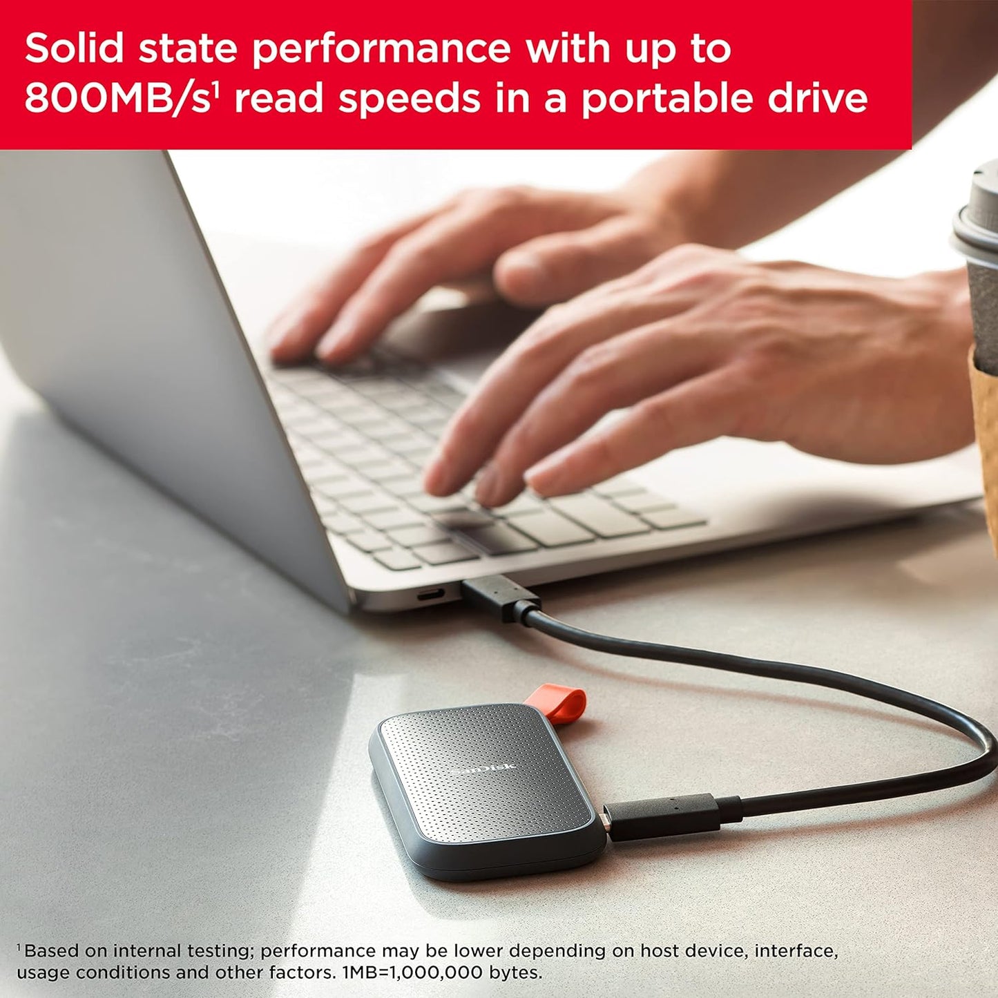 SanDisk SDSSDE30-1T00-G26 1TB Portable SSD USB-C