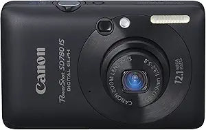 Canon SD780IS Black 12.1MP Digital Camera 3x Optical Zoom