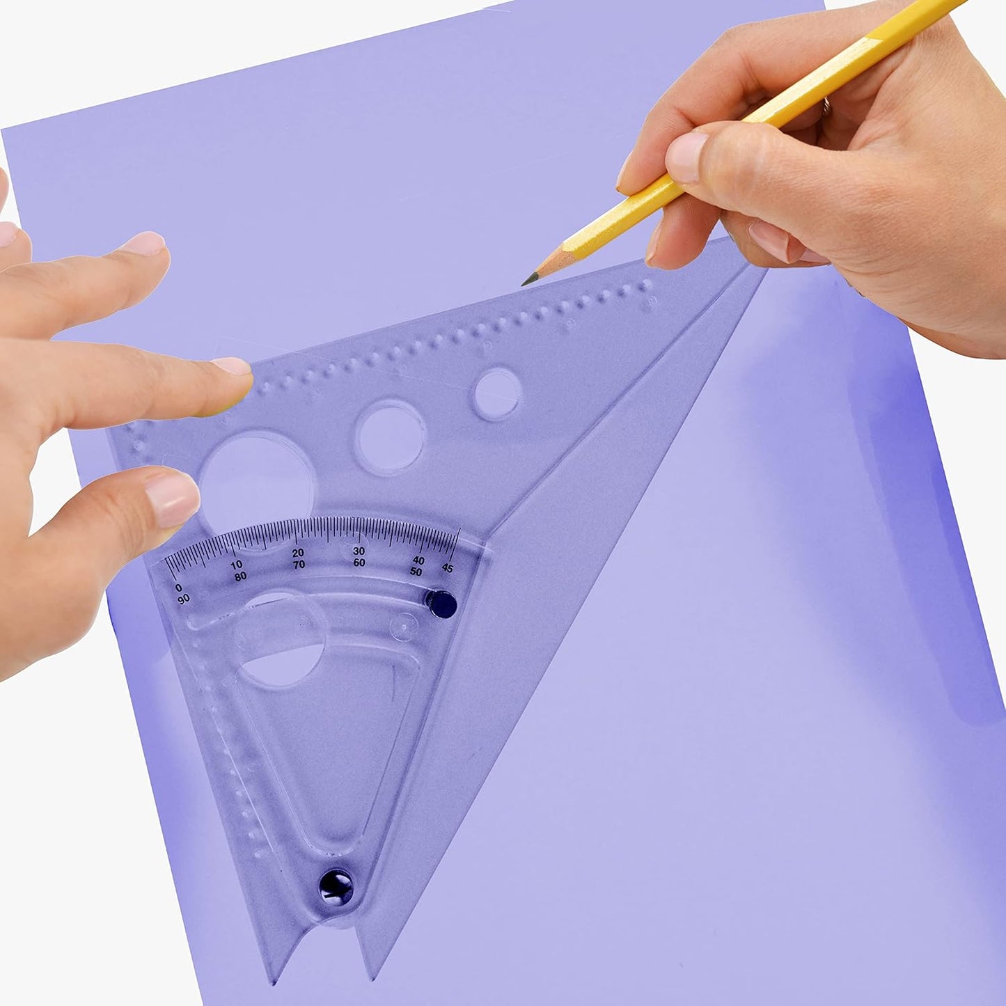 Westcott AT-8 8" Adjustable Triangle Scale Drafting Tool