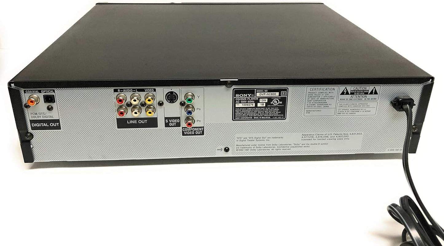 Sony DVPNC600 5-Disc Carousel DVD CD Changer