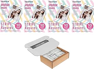 Fujifilm 164310434 Instax Mini Stripe Film 40 Shots