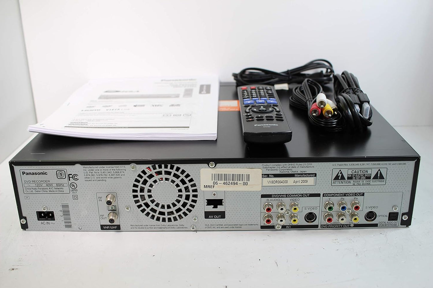 Panasonic VHS DVD Recorder Combo - HDMI, Remote (Renewed)
