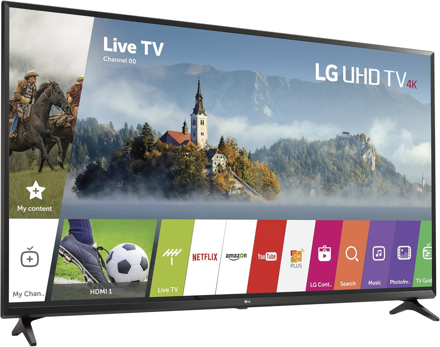 LG 49UJ6300 49-inch 4K Ultra HD Smart LED TV Renewed
