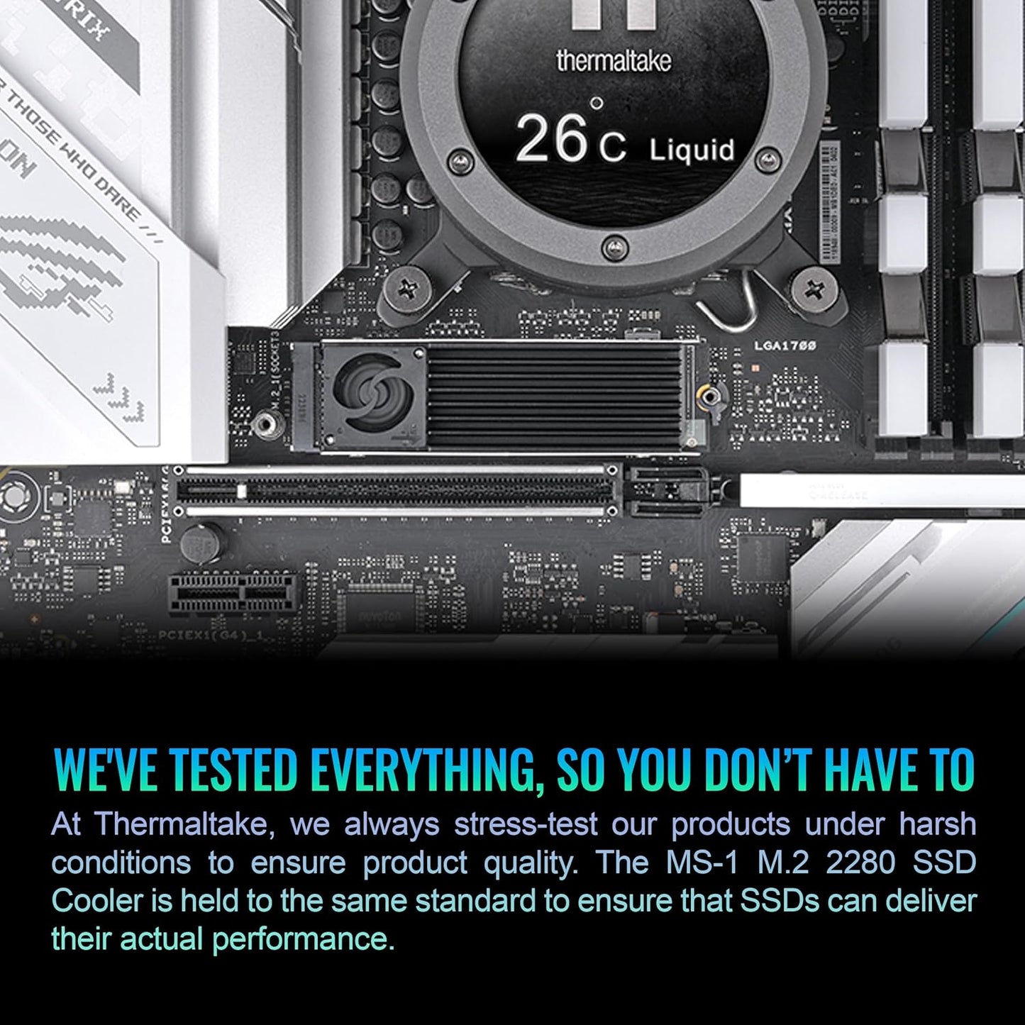 Thermaltake MS-1 M.2 2280 SSD Cooler Heatsink Blower Fan