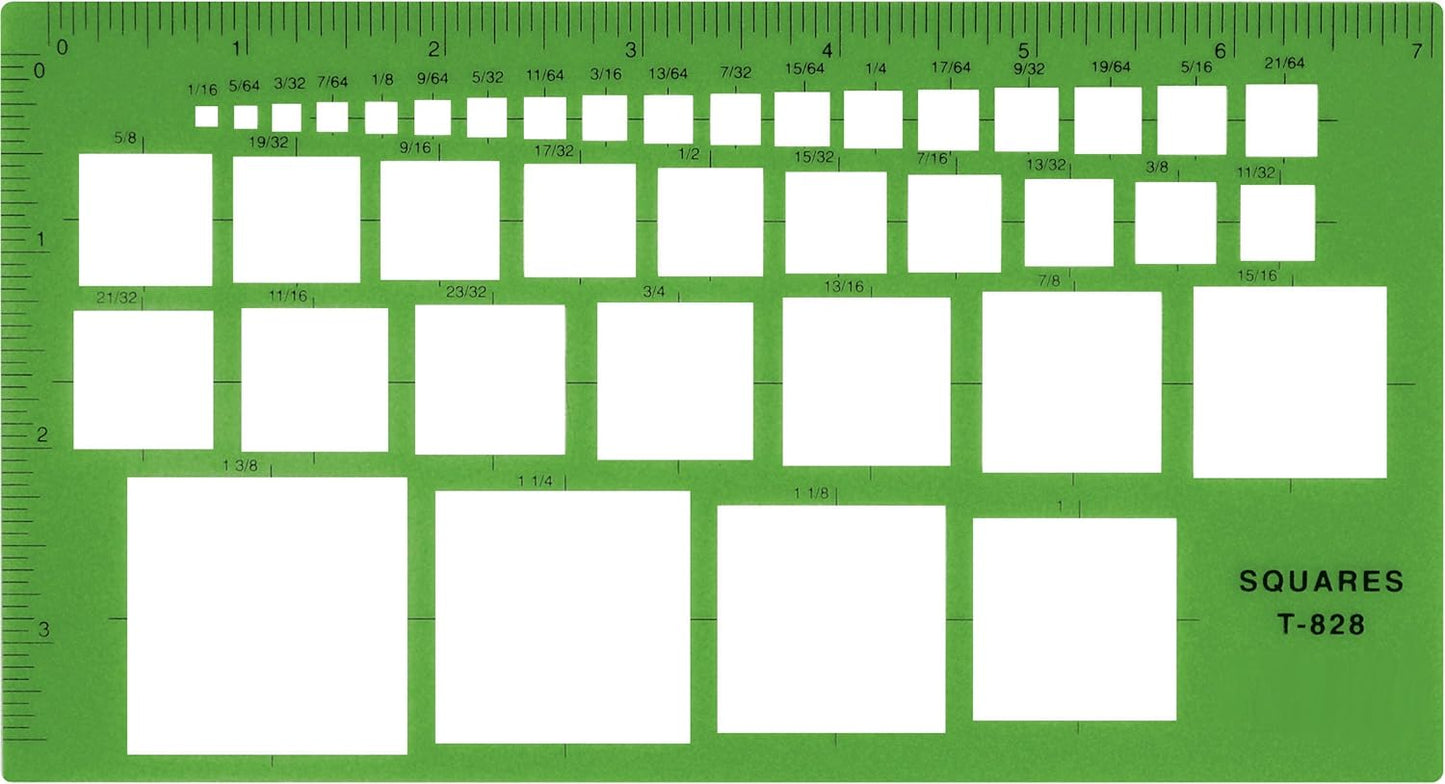 Westcott T-828 Technical Squares Drawing Template Tool