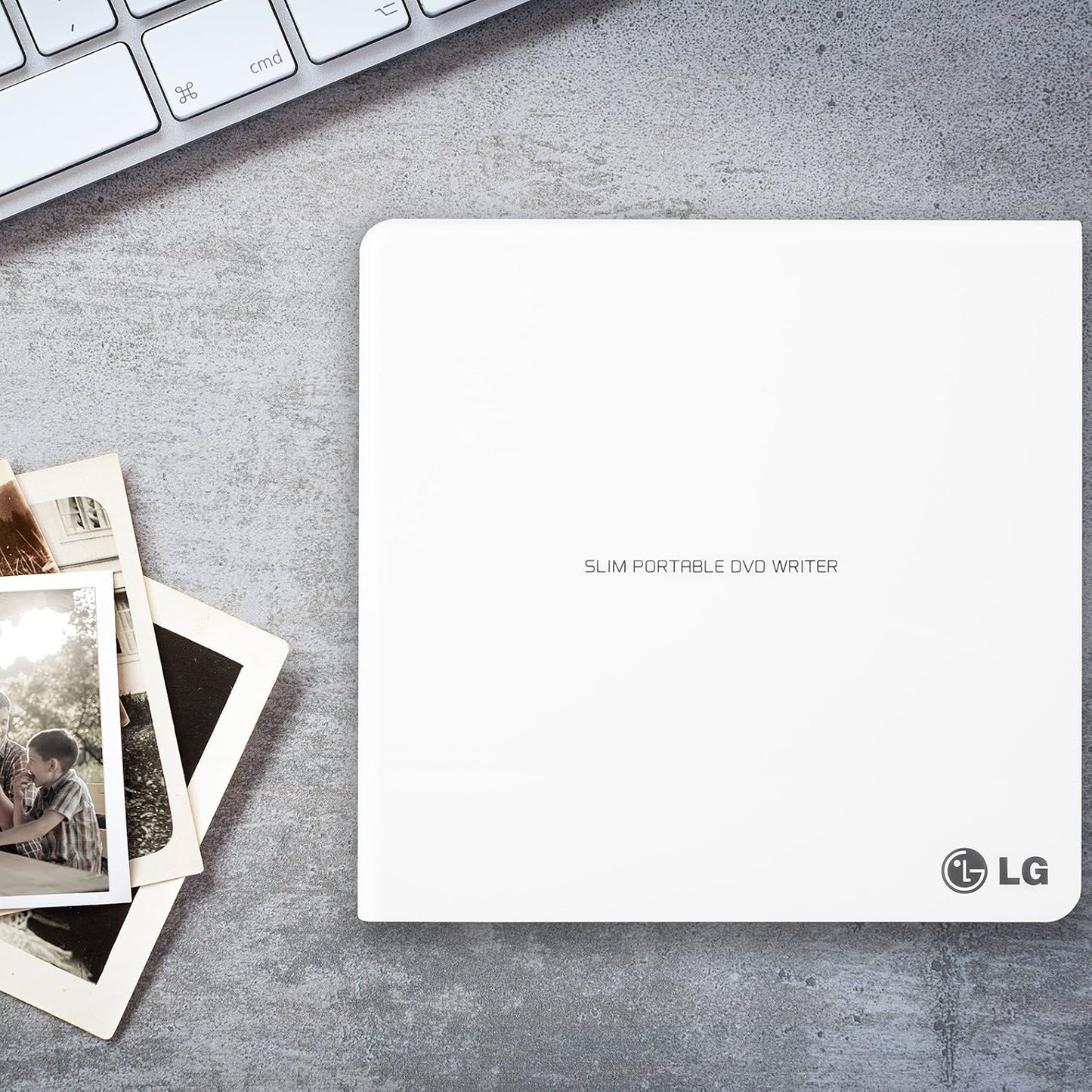 LG GP65NW60 USB 3.0 Portable DVD Writer White
