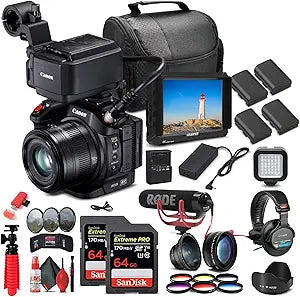 Canon 1456C002 XC15 4K Camcorder Pro Bundle - Renewed