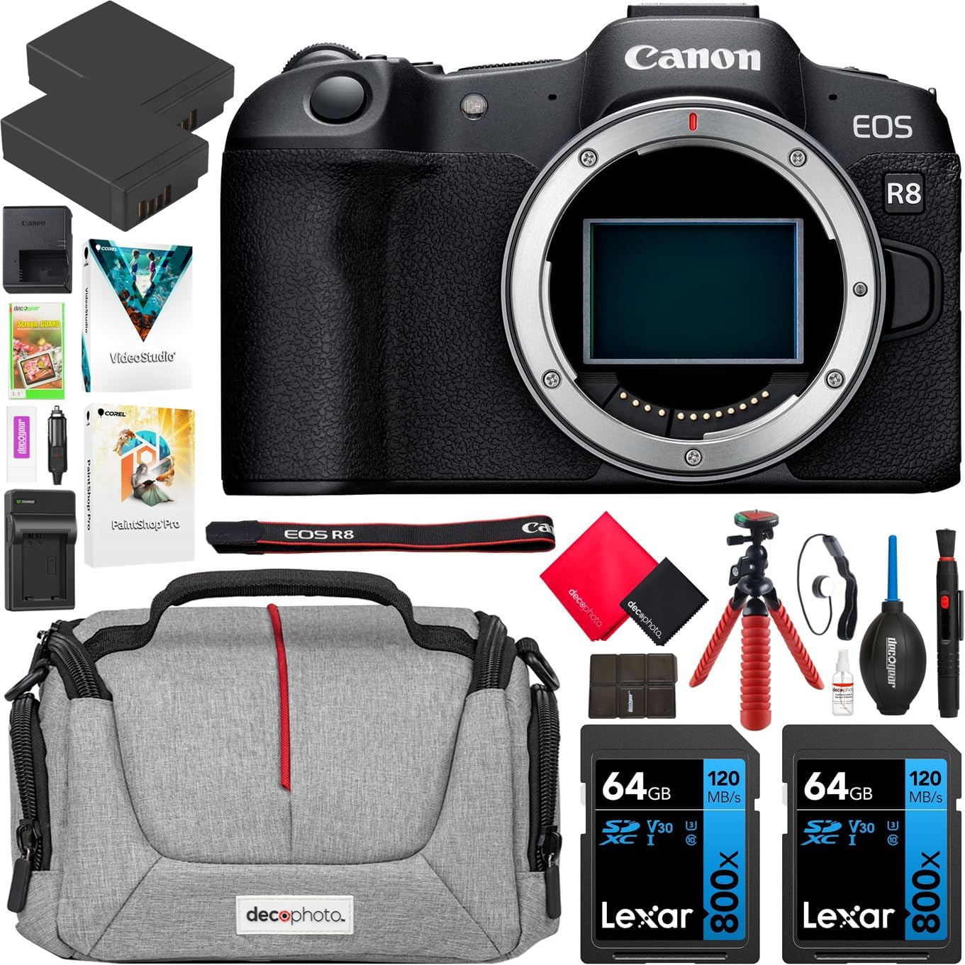 Canon E14CNEOSR8BODY EOS R8 Mirrorless Camera Kit