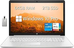 HP Intel i5 Laptop 64GB RAM 2TB SSD+32GB USB