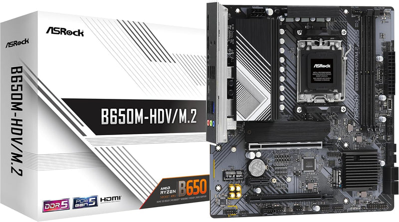 ASRock B650M-HDV/M.2 AM5 Ryzen 7000 Motherboard — main product image