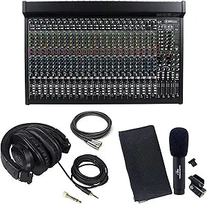 Mackie 2404VLZ4 Audio Mixer Bundle - Recording Set
