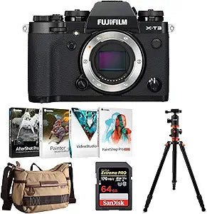 Fujifilm X-T3 Mirrorless Digital Camera Body Black Bundle