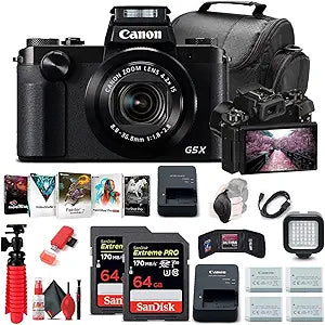 Canon PowerShot G5 X Digital Camera Bundle Renewed