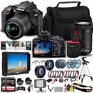 Nikon 1588 D3500 DSLR Camera + 18-55mm 70-300mm Bundle