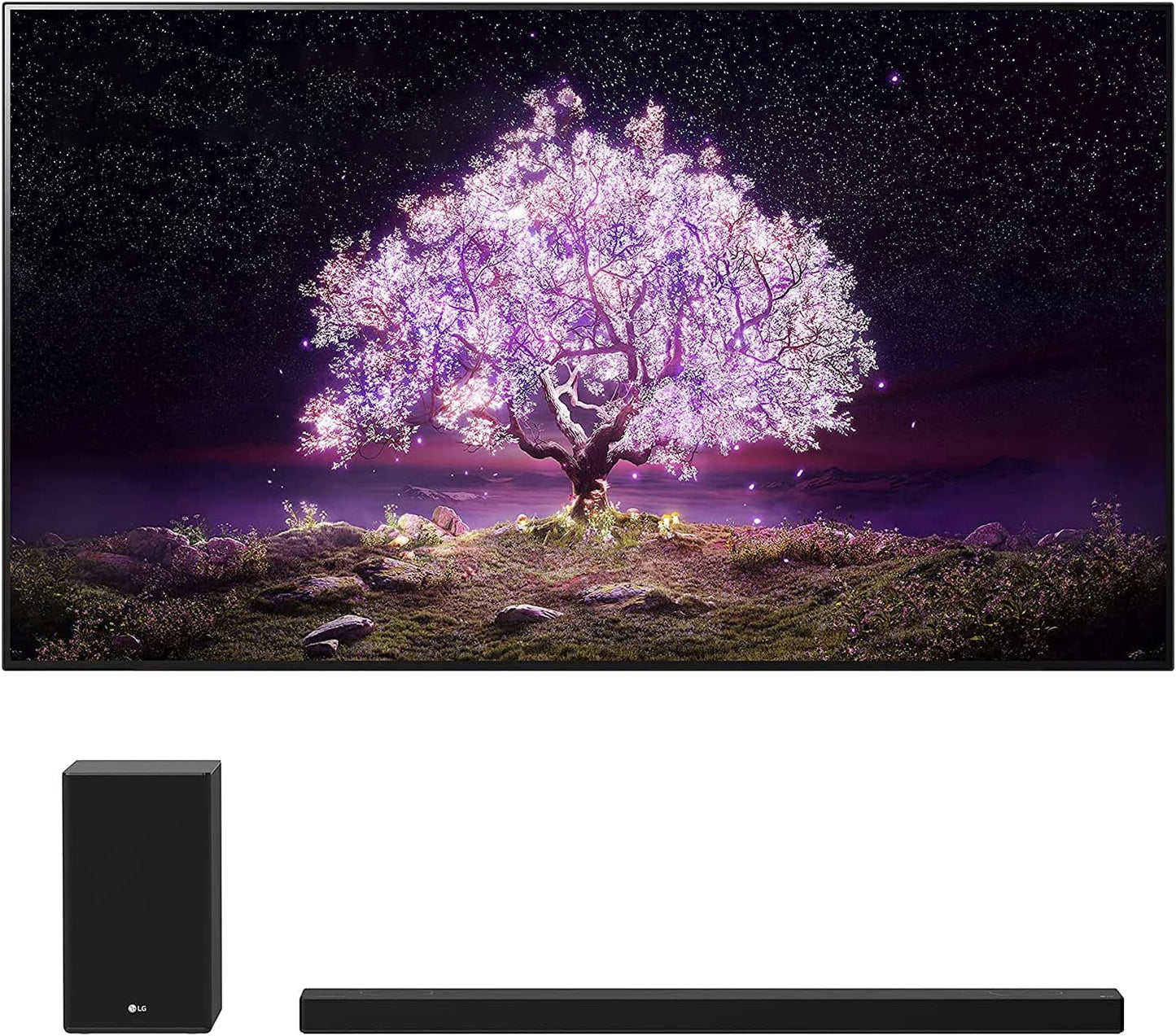 LG OLED83C1PUA 83" 4K OLED TV SP9YA Soundbar Used