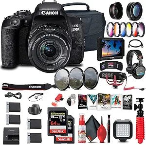 Canon 1895C002 EOS Rebel T7i DSLR Camera Kit Renewed