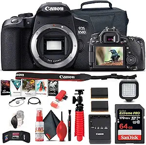 Canon eos EOS Rebel 850D T8i DSLR Camera Body Bundle Renewed
