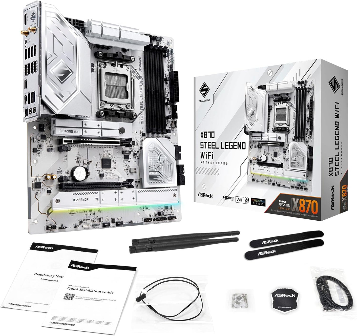 ASRock X870 STEEL LEGEND WIFI AM5 ATX Motherboard