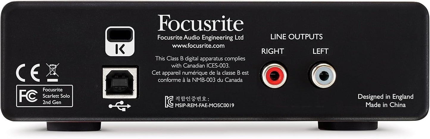 Focusrite AMS-SCARLETT-SOLO-2ND-GEN Scarlett Solo 2nd Gen Interface