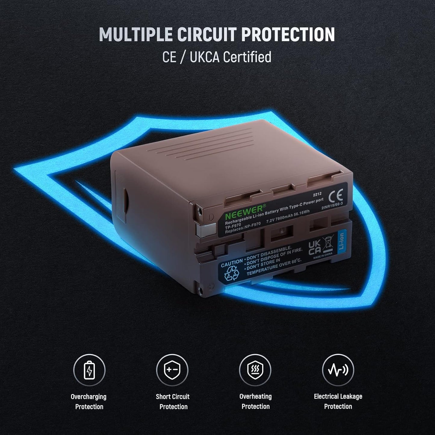 Neewer 10101909 NP-F970 USB-C Rechargeable Battery