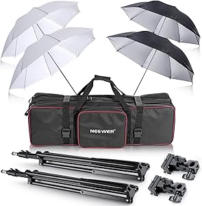 Neewer 90079299 Flash Umbrella Kit with Light Stands