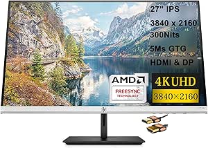 HP 27f 27-inch 4K UHD IPS Monitor