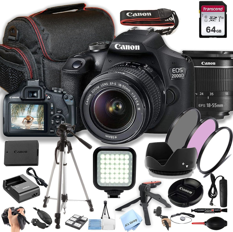 Canon 2000D / Rebel T7 DSLR Camera Bundle Renewed — main product image