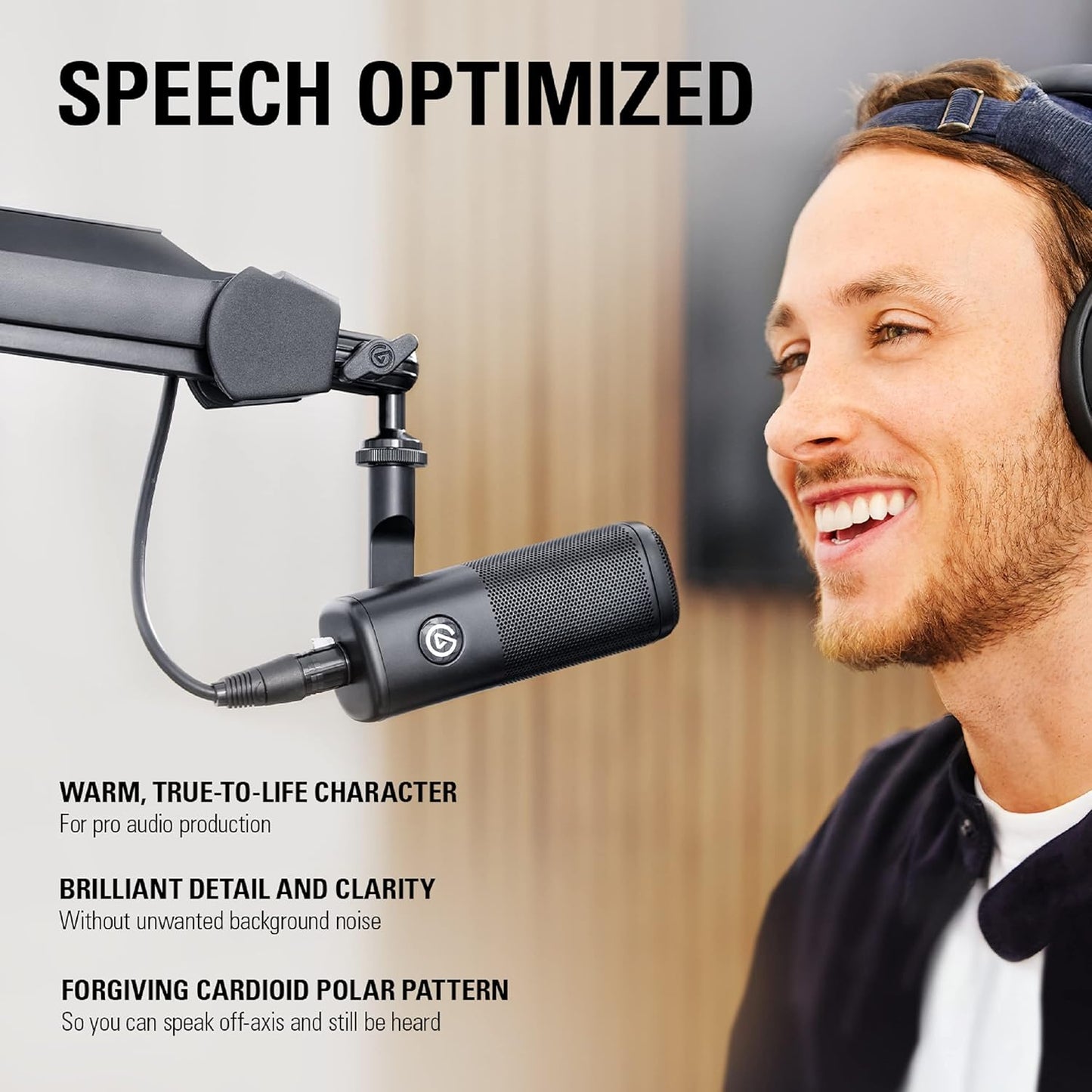 Elgato Wave DX Dynamic XLR Microphone for Streaming