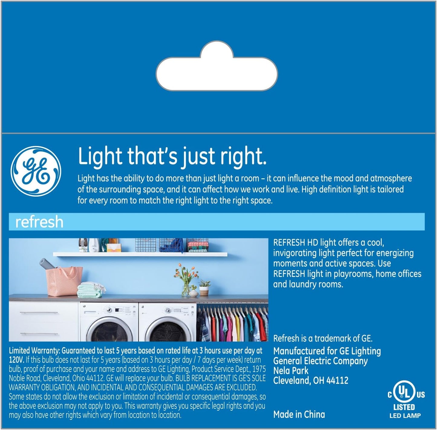 GE 45715 Refresh LED Light Bulbs 40W Daylight 2-Pack