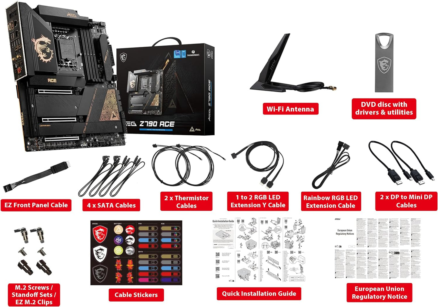 MSI Z790ACE Gaming Motherboard DDR5 LGA 1700
