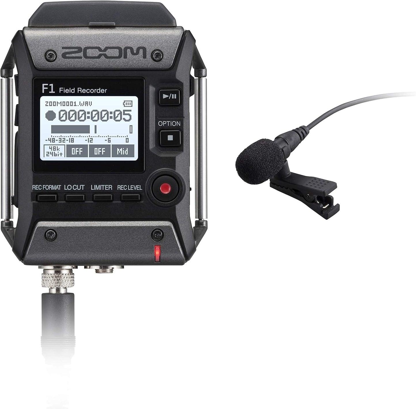 Zoom F1-LP Field Recorder with Lavalier Mic
