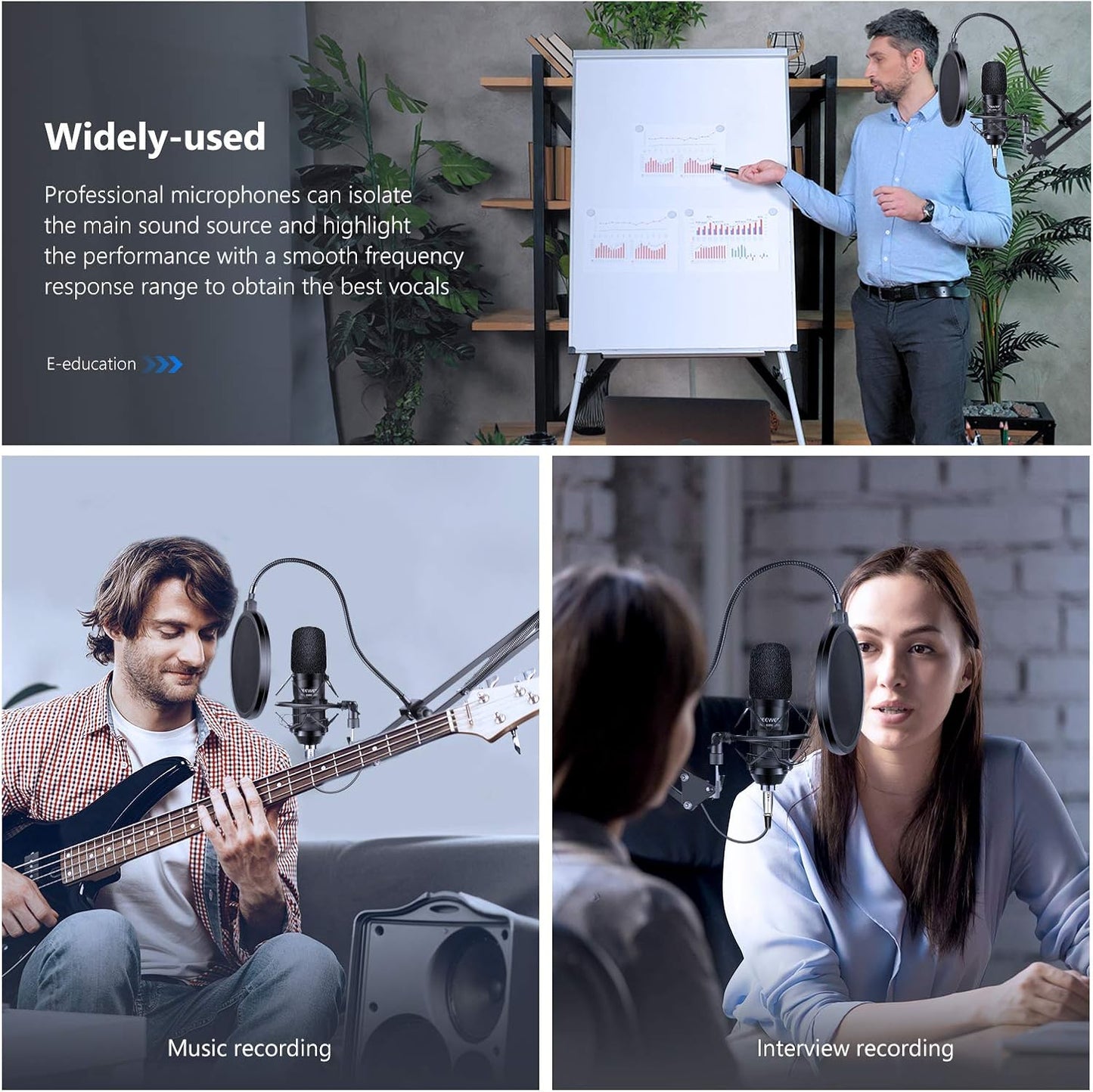 Neewer B00XOXRTX6 Condenser Microphone Scissor Arm Kit