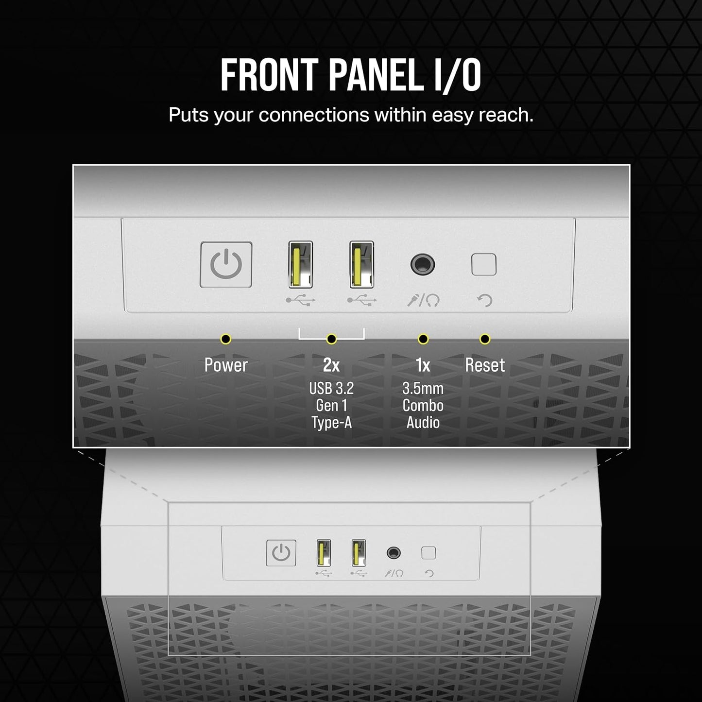 Corsair CC-9011252-WW 3000D AIRFLOW PC Case - White