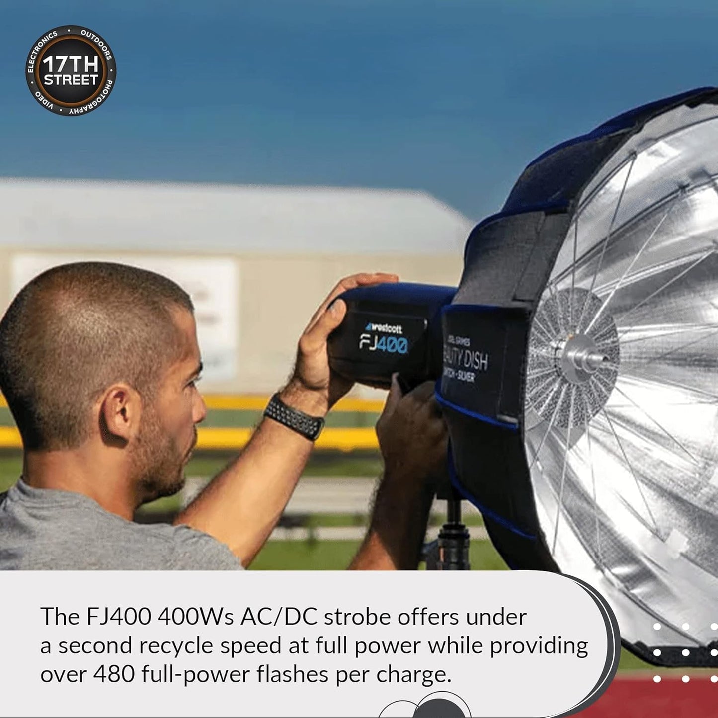 Westcott FJ400 400W Strobe Kit with Trigger, Arm, SD Card