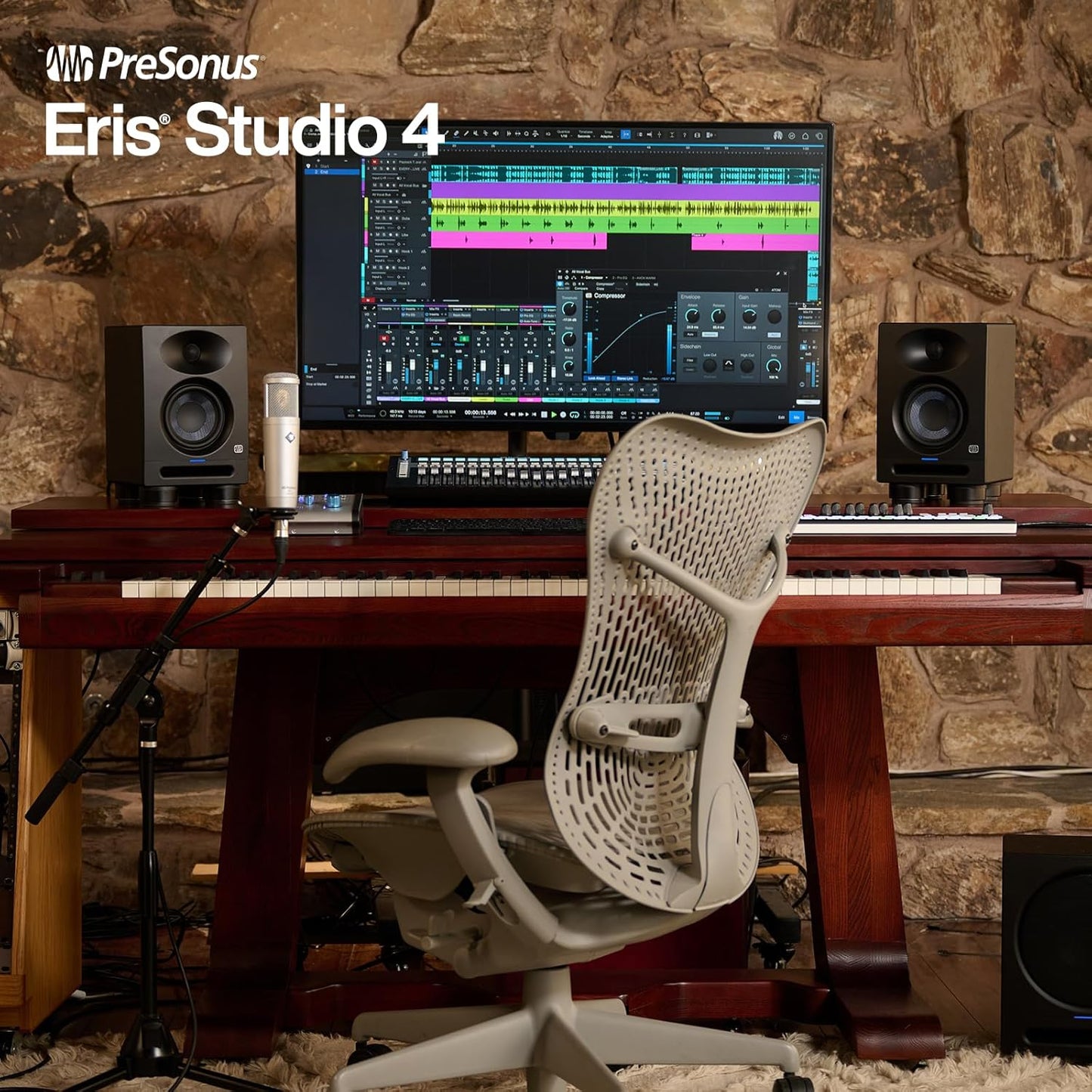 PreSonus Eris Studio 4 Active Studio Monitor: Single
