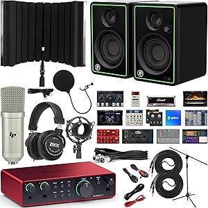 Focusrite Scarlett 2i2 4th Gen Studio Interface Bundle