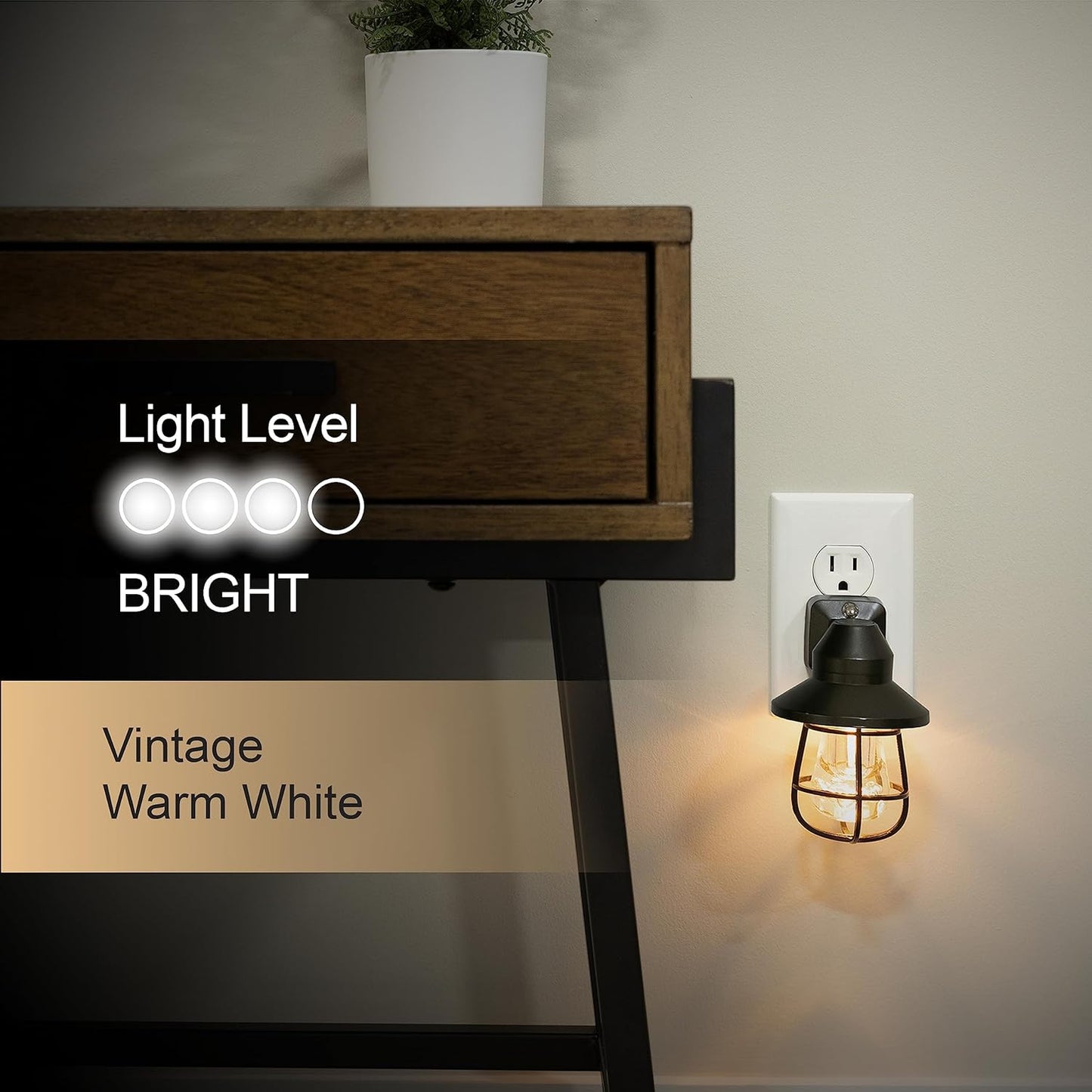 GE 38628 Vintage LED Dusk to Dawn Night Light 2-Pack