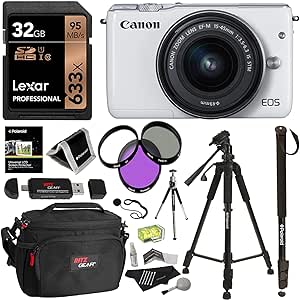 Canon EOS M10 15-45mm STM Lens Kit Bundle