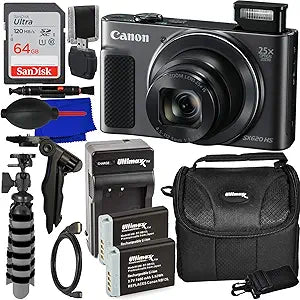 Canon CNSX620BLKGDB8 PowerShot SX620 HS Camera Bundle